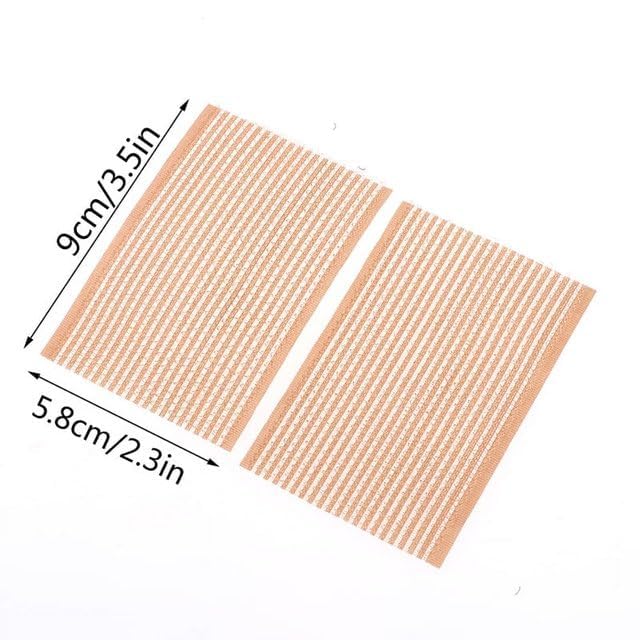 Qintreesify 10 Pcs Black Magic Bangs Hair Pad, Hair Styling Tool Barber Acessories Plastic Paste Posts Square Hair Pad, Hair Holder Barber Grippers, Hair Accessories - Image 3